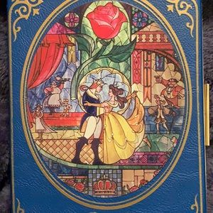 Beauty and the beast clutch purse
